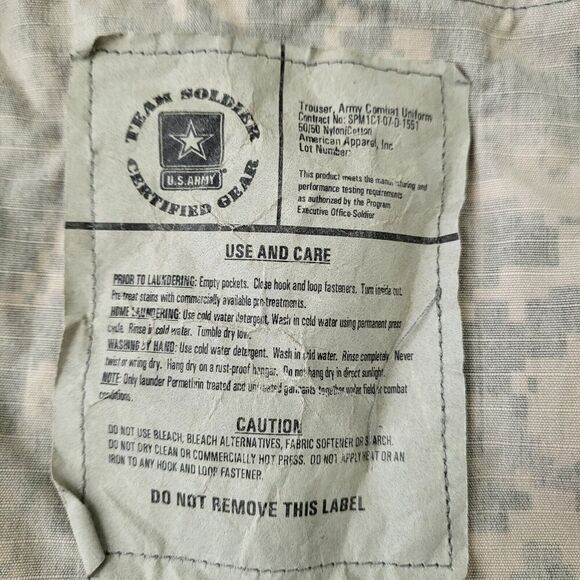ACU Digital Camo Combat Cargo Pants Ripstop BDU US Army Military Medium Long - Picture 5 of 9